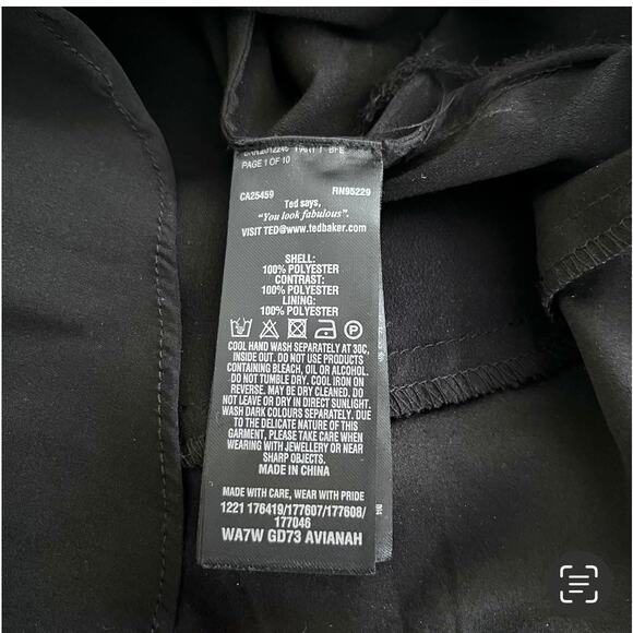 Ted Baker London AVIANAH Applique midi skater dress Lace Trim Fit Flare 1 USA 4 - Picture 11 of 16